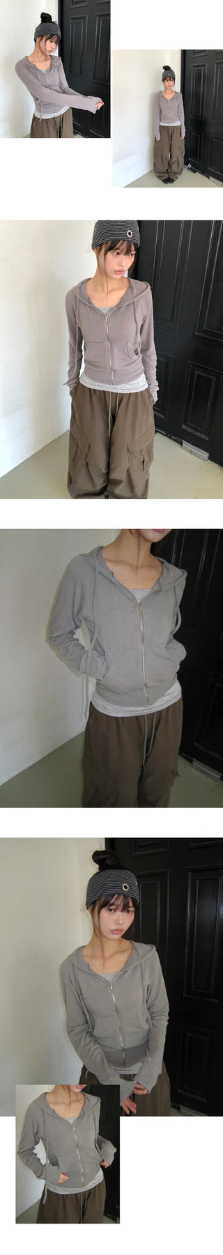Duan Soft Wool Zip-up Hoodie