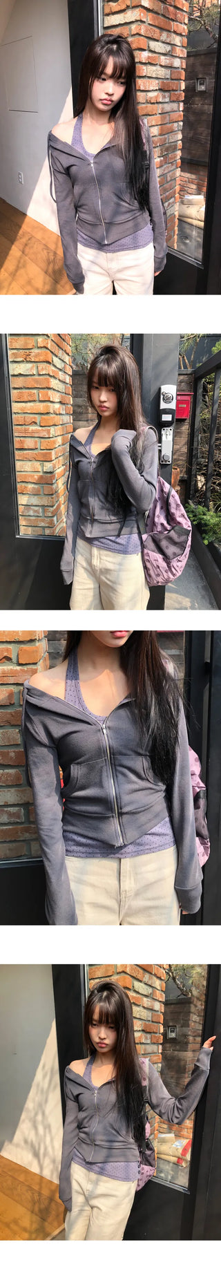 Duan Soft Wool Zip-up Hoodie