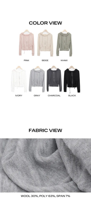 Duan Soft Wool Zip-up Hoodie
