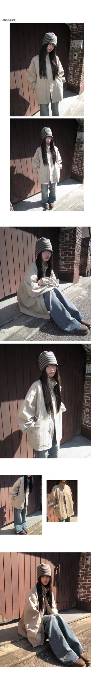 Seden High-Neck String Field Jacket