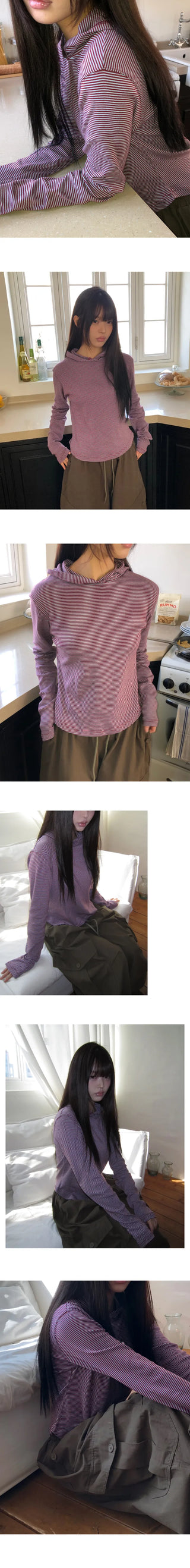 Rashu Striped Hoodie