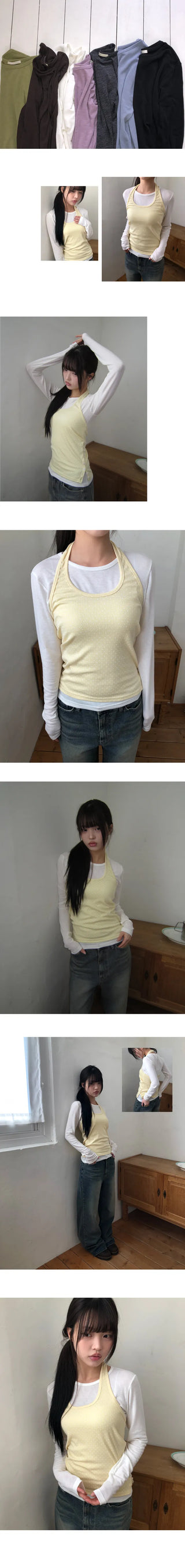 Shiro Layered Long Sleeve T-shirt