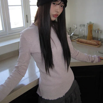 Uel Wavy Fine Ribbed Knit