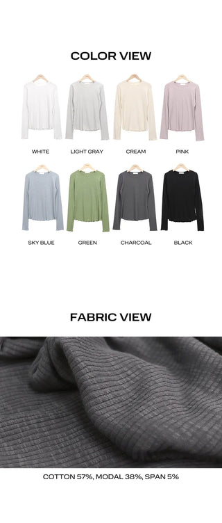 Uel Wavy Fine Ribbed Knit
