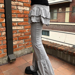 Buell Tiered Bootcut Skirt Pants