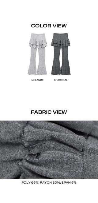 Buell Tiered Bootcut Skirt Pants