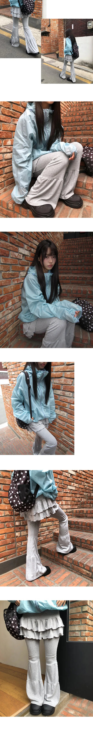 Buell Tiered Bootcut Skirt Pants