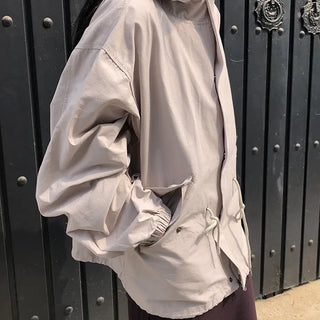 Rogen Hooded String Two-Way Field Jacket