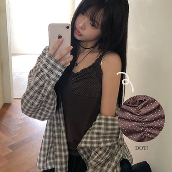 Buyen Dot Frill Sleeveless