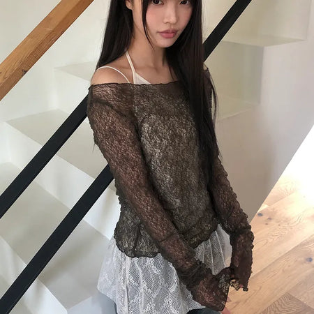 Shuhin Layered Lace Knit