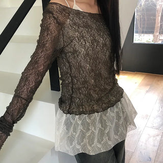 Shuhin Layered Lace Knit