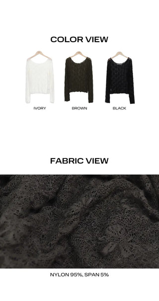 Shuhin Layered Lace Knit