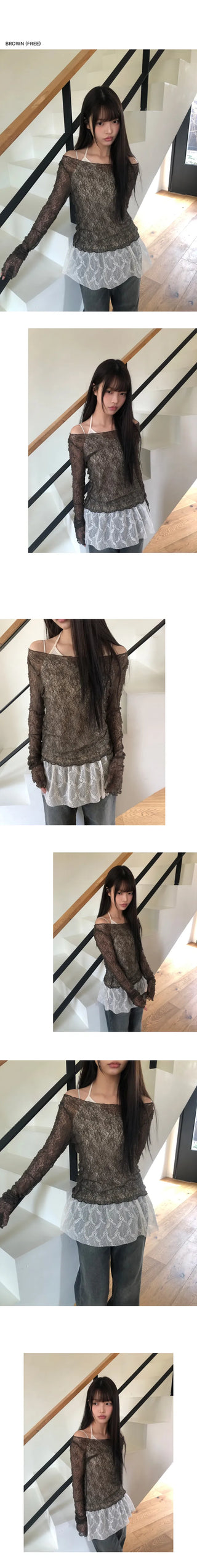 Shuhin Layered Lace Knit
