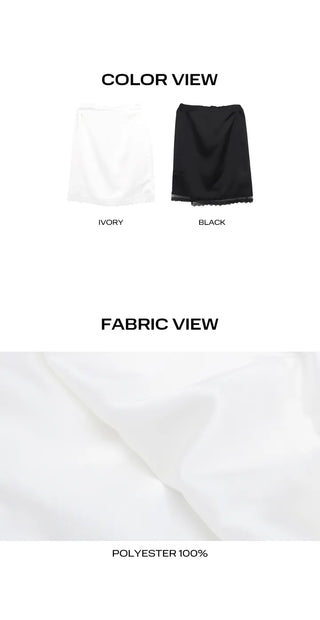 Maje Lace Silky Midi Skirt