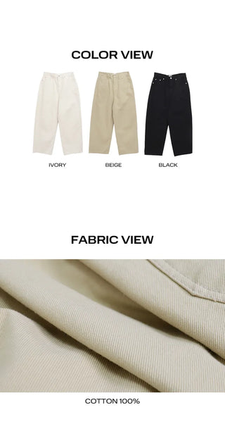 Hashu Natural Cotton Wide Pants