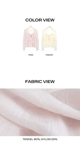 Hakim Romantic Shirred Frill Blouse
