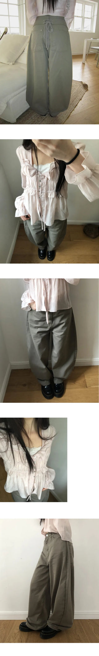 Haven Back Corset Balloon Wide Pants