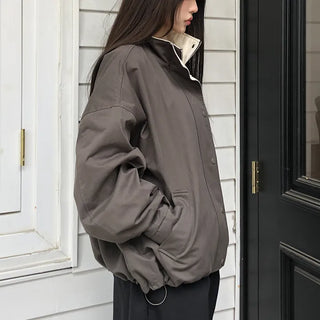 Ohen Color-Blocked Collar Field Jacket