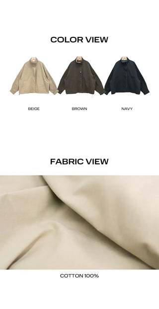 Ohen Color-Blocked Collar Field Jacket