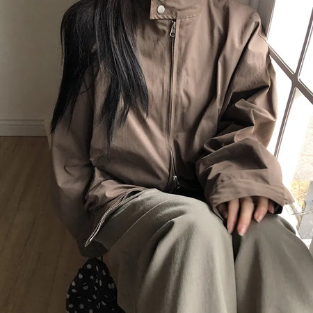 Ruhen Minimal Harrington Two-Way Jacket