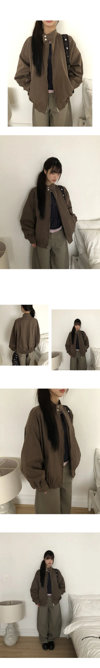 Ruhen Minimal Harrington Two-Way Jacket