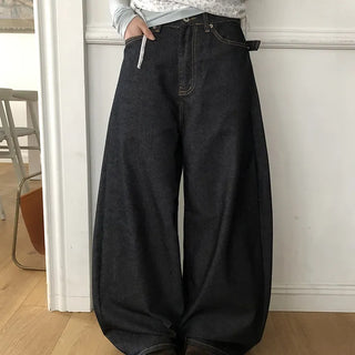 Robu Classic Buckle Wide Denim Pants