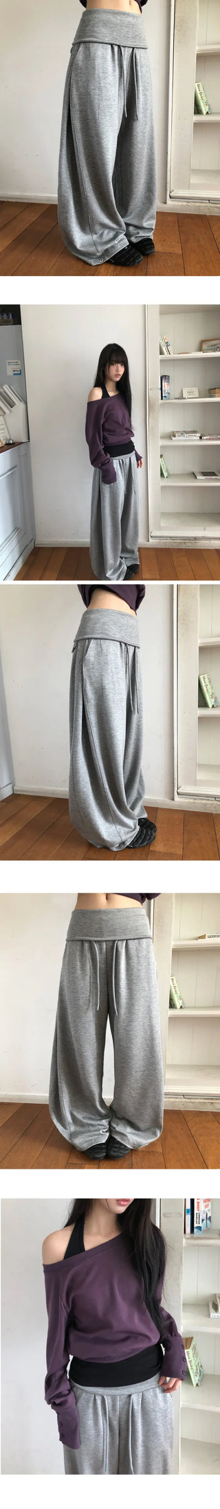 Juke Folding Overside Pintuck Snap Training Pants