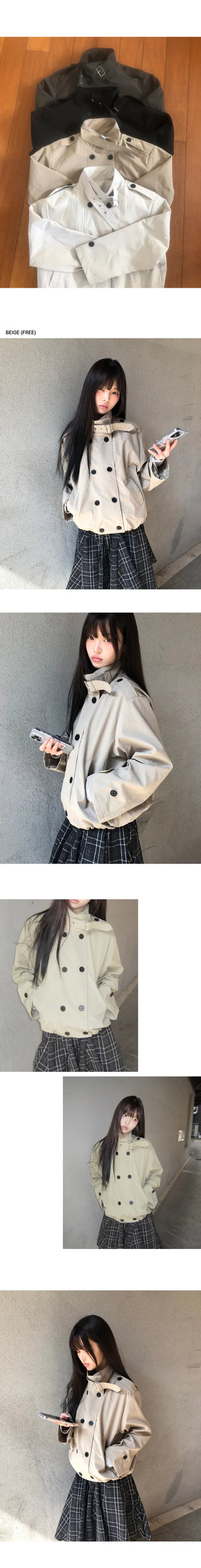 Ruben Double Trench Short Jacket