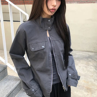 Quna Cotton Strap Two-Way Cotton Jacket