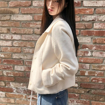 Bellen Button Tweed Jacket