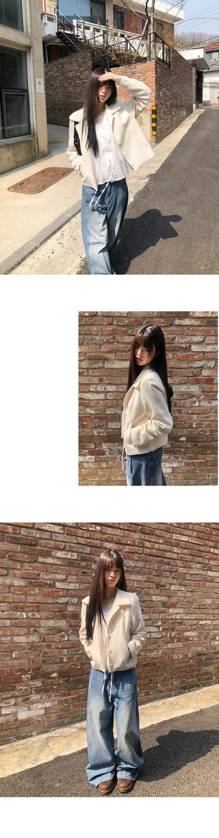Bellen Button Tweed Jacket