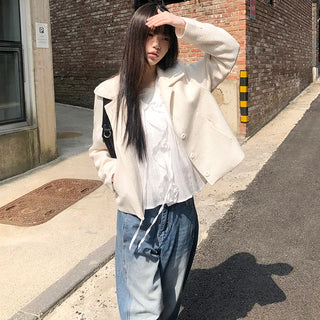 Bellen Button Tweed Jacket