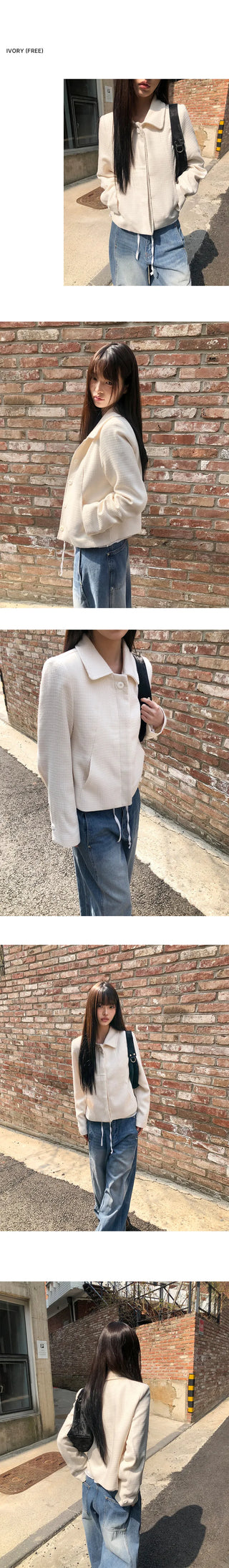 Bellen Button Tweed Jacket