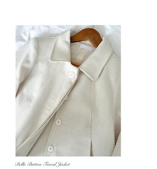 Bellen Button Tweed Jacket