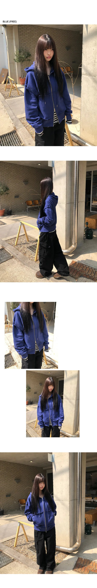 Rokim Dekki Two-way Zip-up Hoodie