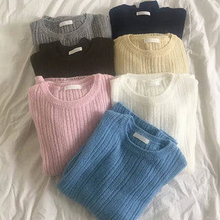 Loez Mohair Delicate Fit Ribbed Knit