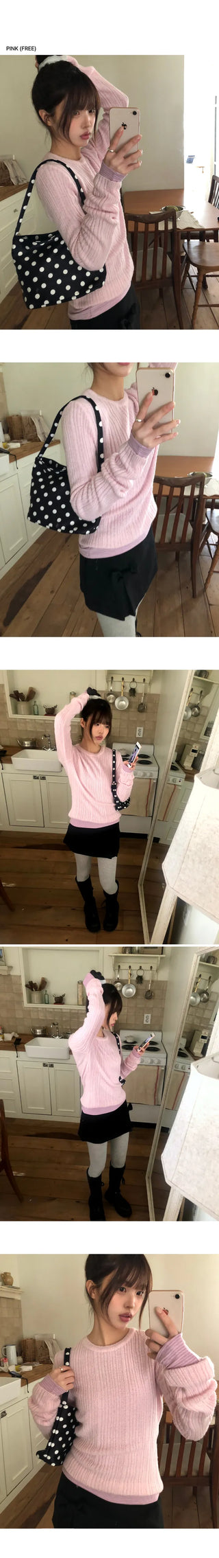 Loez Mohair Delicate Fit Ribbed Knit