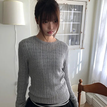 Loez Mohair Delicate Fit Ribbed Knit