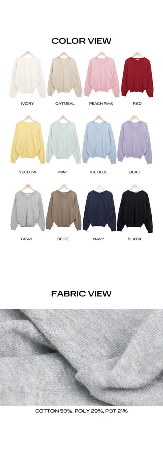 PEL Basic V-neck Knit