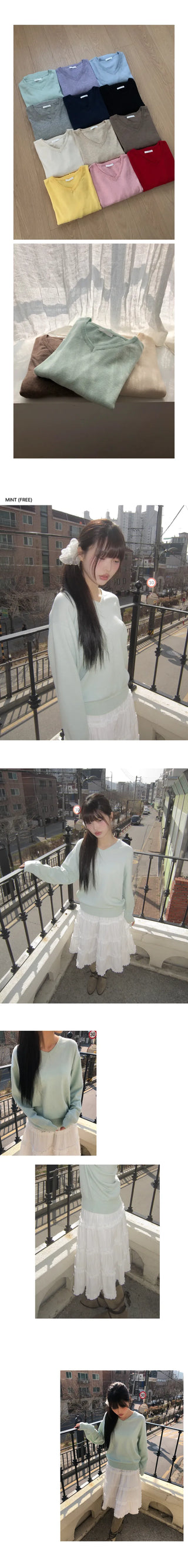PEL Basic V-neck Knit