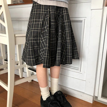 Culo Check Midi Skirt