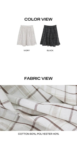 Culo Check Midi Skirt