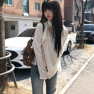 Boohin Chiffon Frill Sleeveless Blouse