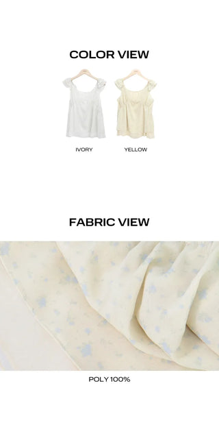 Boohin Chiffon Frill Sleeveless Blouse