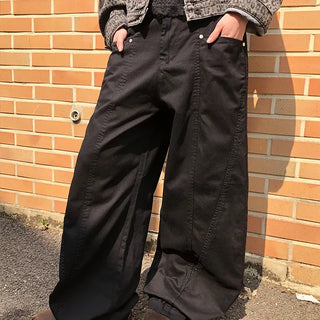 Dawson Cut-out Point Wide Cotton Pants