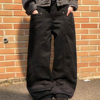 Dawson Cut-out Point Wide Cotton Pants