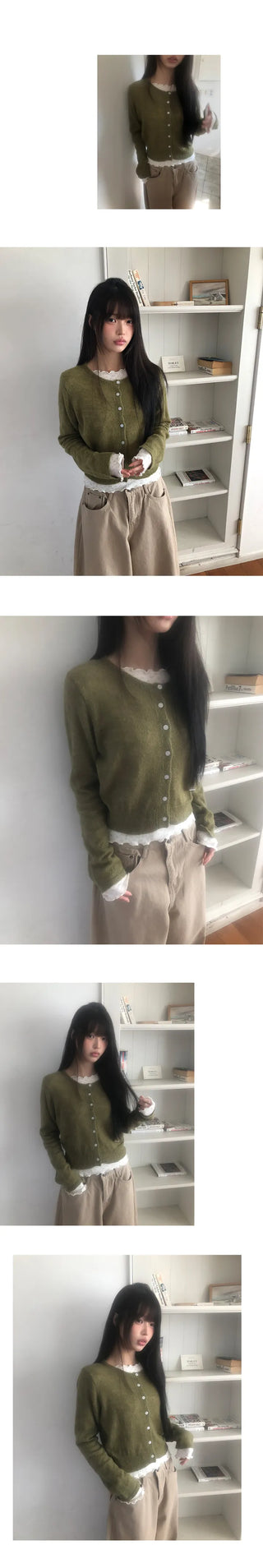 Sidew Small Floral Wave Long Sleeve T-shirt