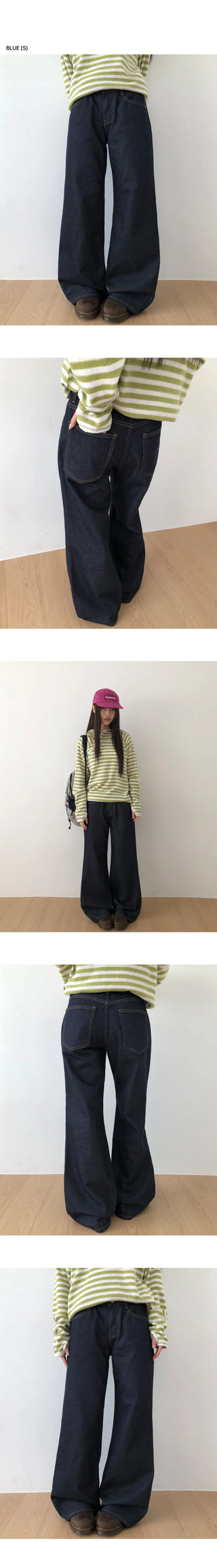 Kouin Bootcut Raw Denim Pants