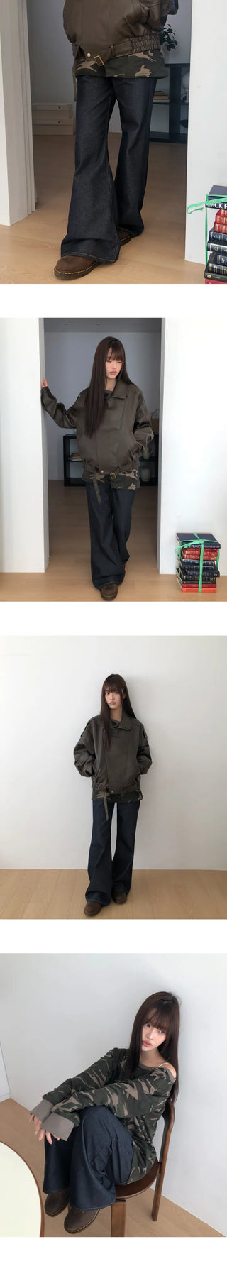 Kouin Bootcut Raw Denim Pants