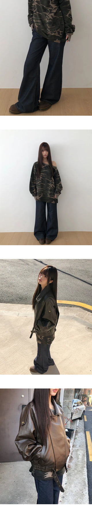 Kouin Bootcut Raw Denim Pants